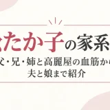 松たか子の家系図！父・兄・姉と高麗屋の血筋から夫と娘まで紹介